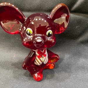 Fenton Glass Mouse - Etsy