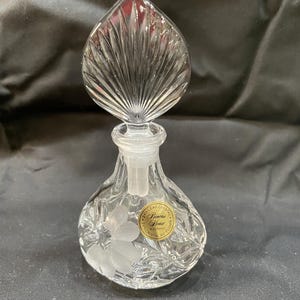 Vintage Princess House Lead Crystal Perfume Bottle with Stopper