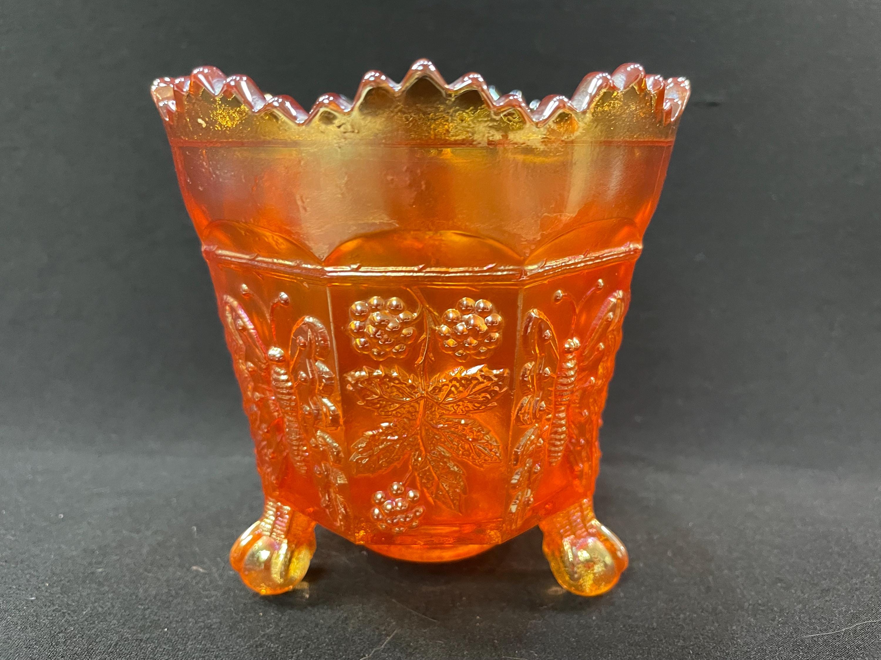 Fenton Butterfly Carnival Glass - Etsy