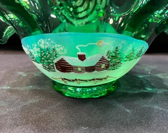 Rare Size Fenton Very Large Opalescent Basket; Vintage Fenton; - Etsy