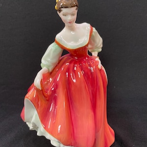 Vintage Royal Doulton &quot;Fair Lady (Red)&quot; Figurine HN 2832