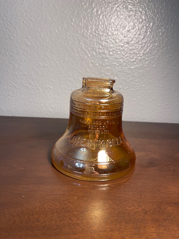 Vintage Liberty Bell Coin Bank Carnival Glass - Etsy