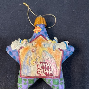 Jim Shore Heartwood Creek Nativity Star Ornament