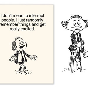 Blank Greeting Card, Cartoon, Any Occasion Card, Cheeky, Encouragement, Just Because, Thinking of You, Novelty Card, Clean Greeting Card