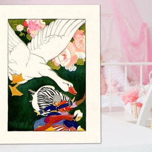 Cozytown, Fairy Tales, Vintage Image, Blank Greeting Cards, Reproduction Art
