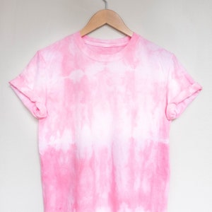 Pink Ombre Tie Dye T shirt Etsy