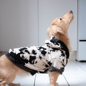 Black/White Tie Dye Dog Hoodie