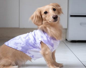 Purple Dog T-Shirt Tie Dye