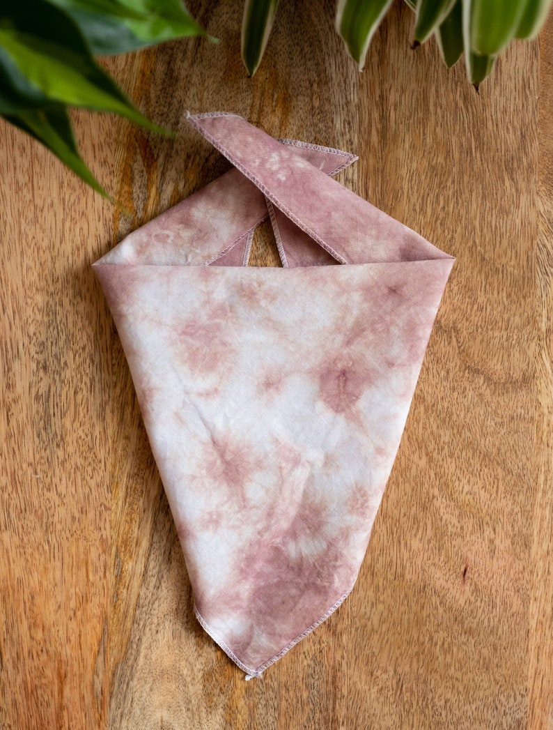 Dog Bandana Tan Crinkle Tie Dye