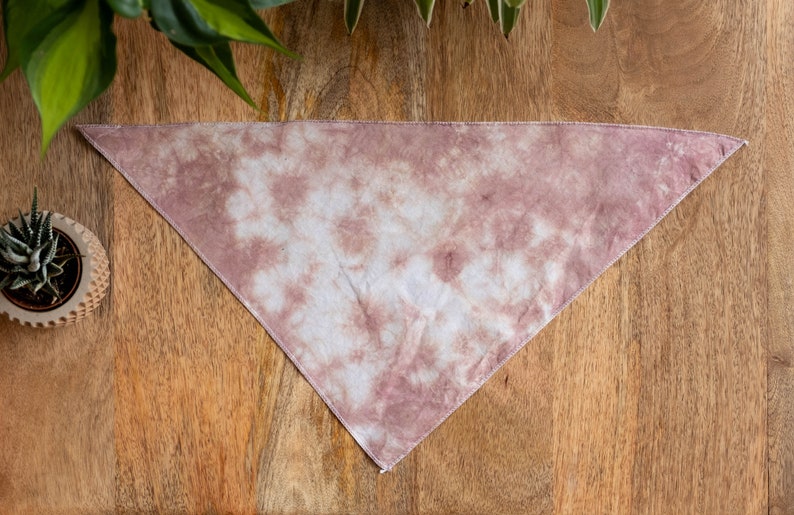 Dog Bandana Tan Crinkle Tie Dye