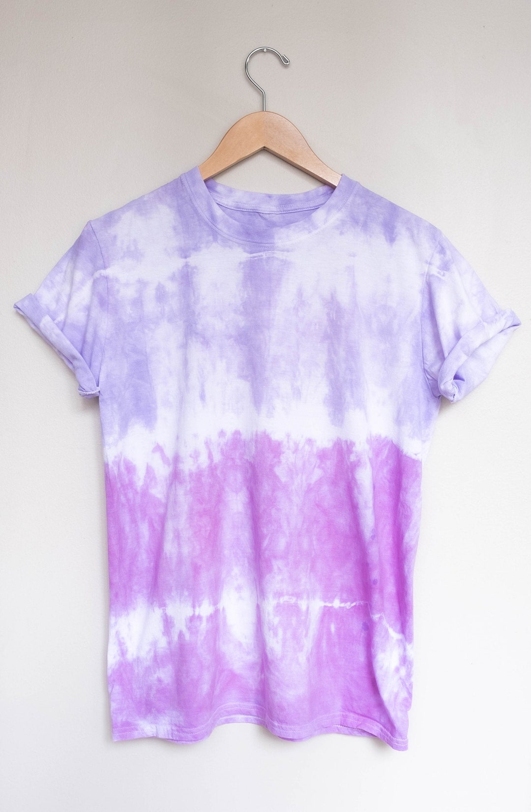 トップス ANCELLMEMBROIDERY DYED T-SHIRT |PURPLE ANCELLM - 【再入荷】EMBROIDERY DYED T-SHIRT/DUSKY PURPLE