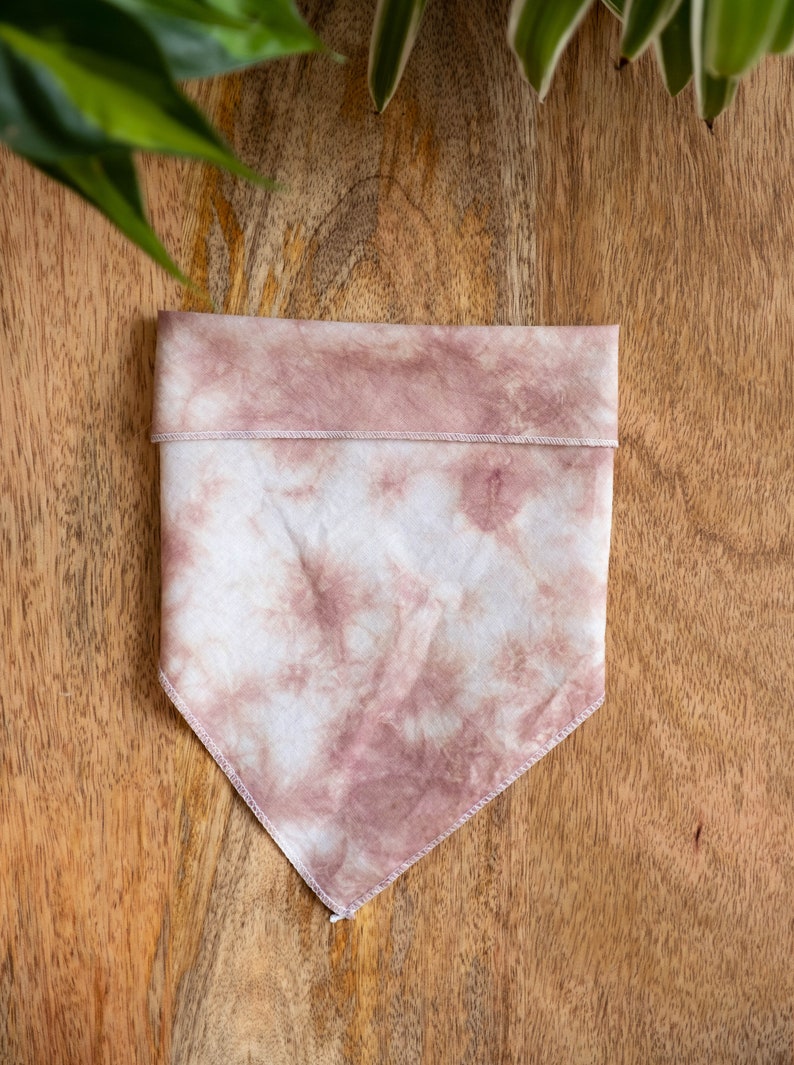 Dog Bandana Tan Crinkle Tie Dye