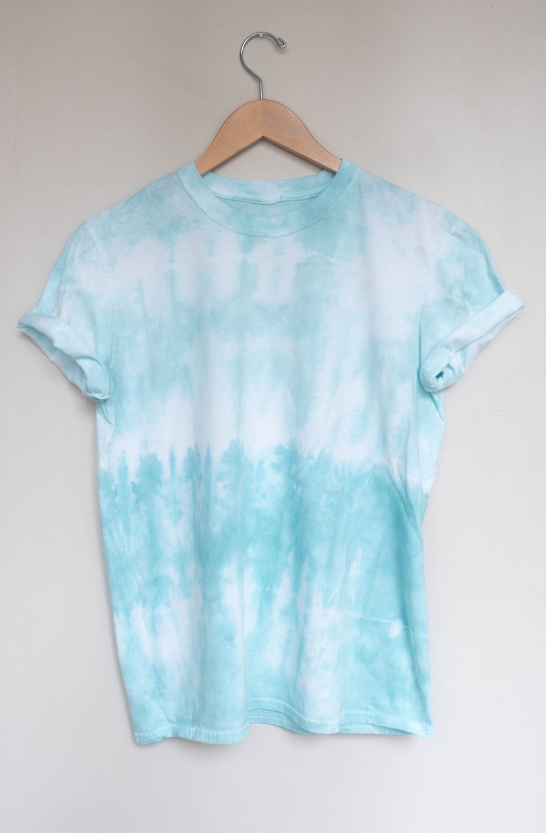 Teal Ombre Tie Dye T-shirt - Etsy