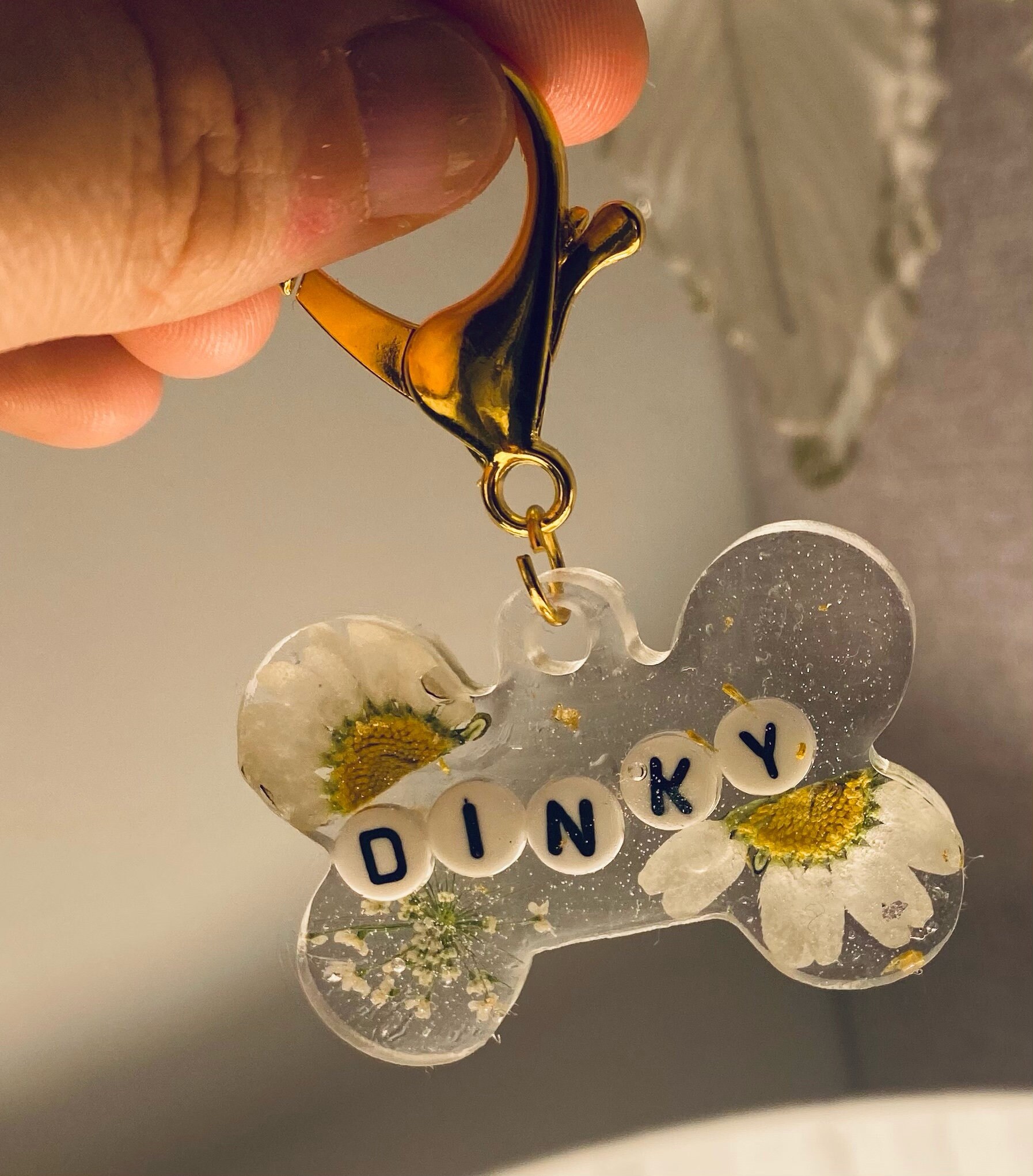 Personalised Resin Dog Tags Etsy