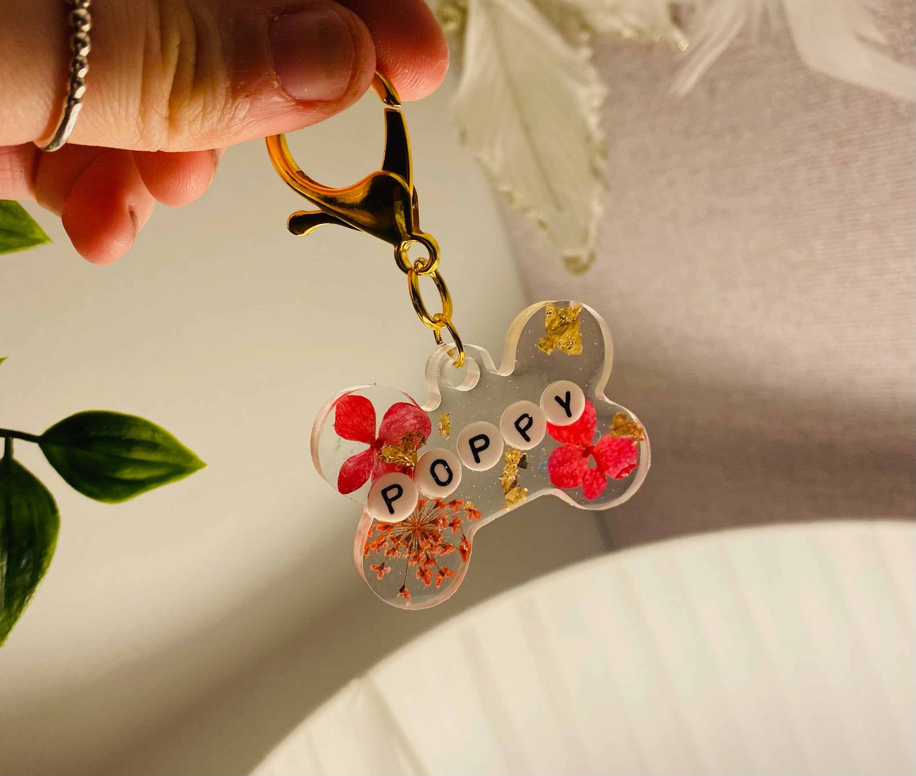 Personalised Resin Dog Tags Etsy