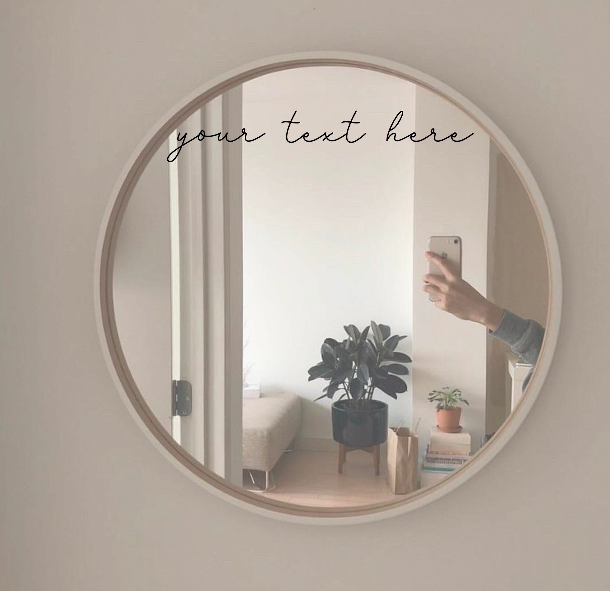 CUSTOMIZABLE Vinyl Mirror Quotes Etsy