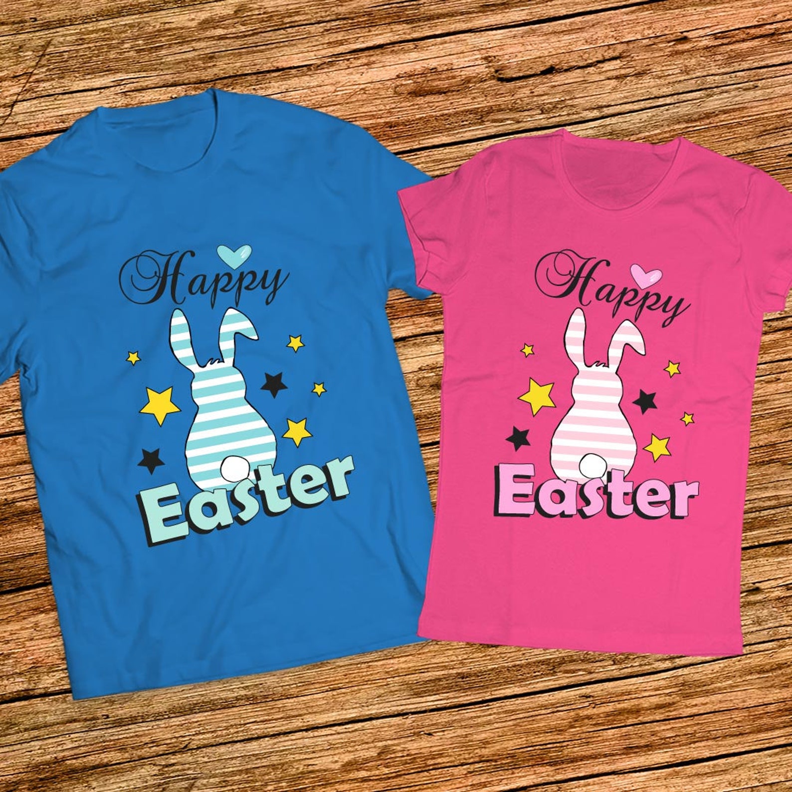 Easter couple tshirt Easter couple shirt Easter Matching Etsy