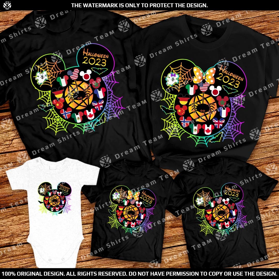 Epcot Halloween Family Shirts 2024 Disney Epcot Halloween Etsy