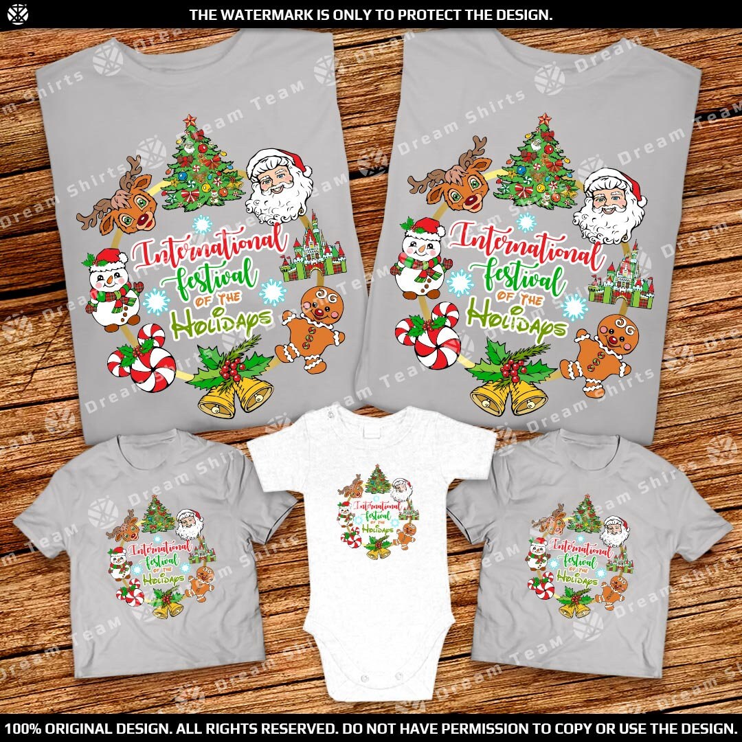 Epcot International Festival of the Holidays 2024 Family Shirts, Very ...