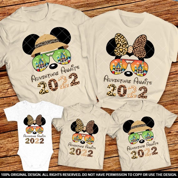 Safari Mode Mickey and Minnie Animal 