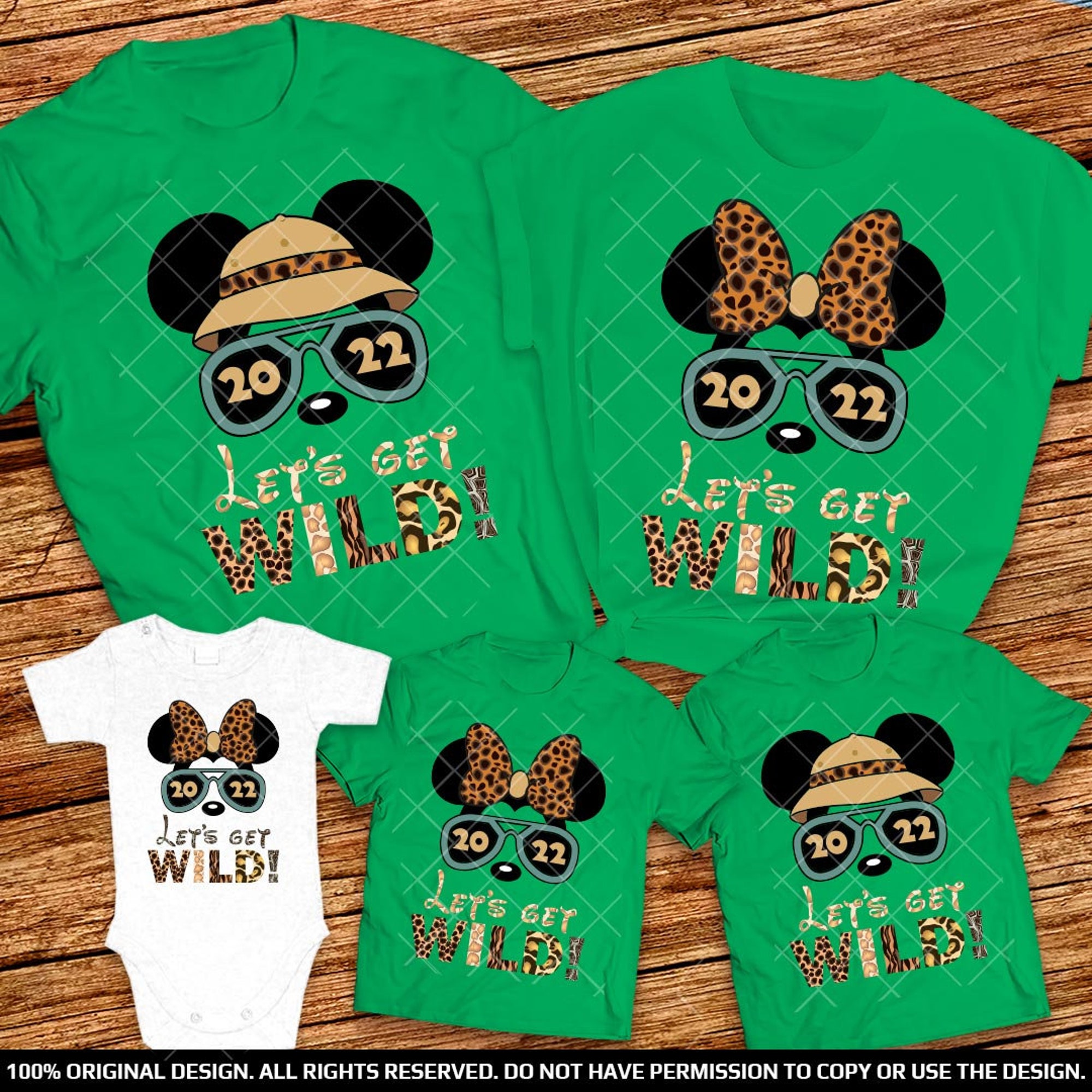 Discover Disney Lets Get Wild shirt Animal Kingdom 2022 Family Matching T Shirt