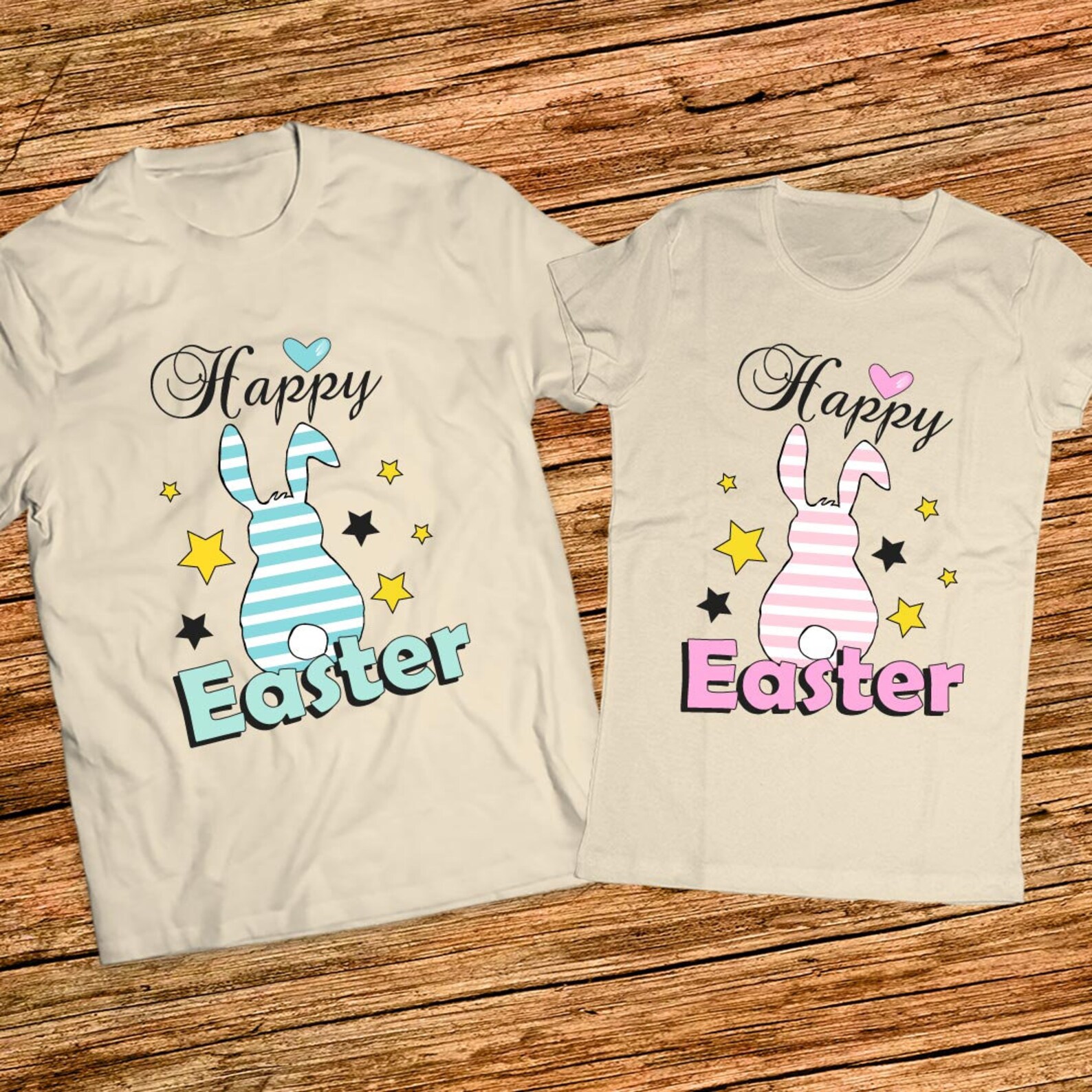 Easter couple tshirt Easter couple shirt Easter Matching Etsy