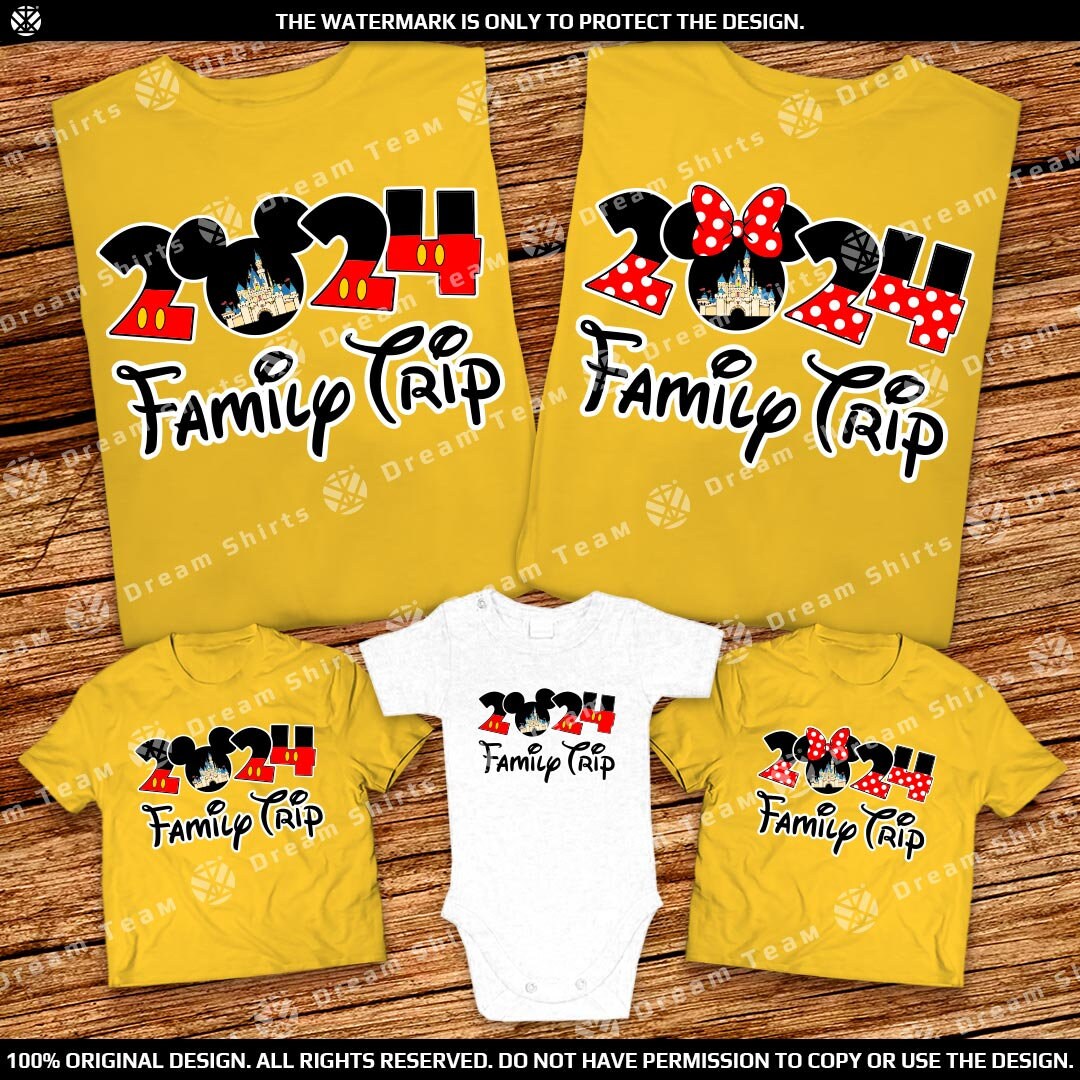 Disney Family Trip Shirts 2024 Mickey and Minnie Matching Etsy