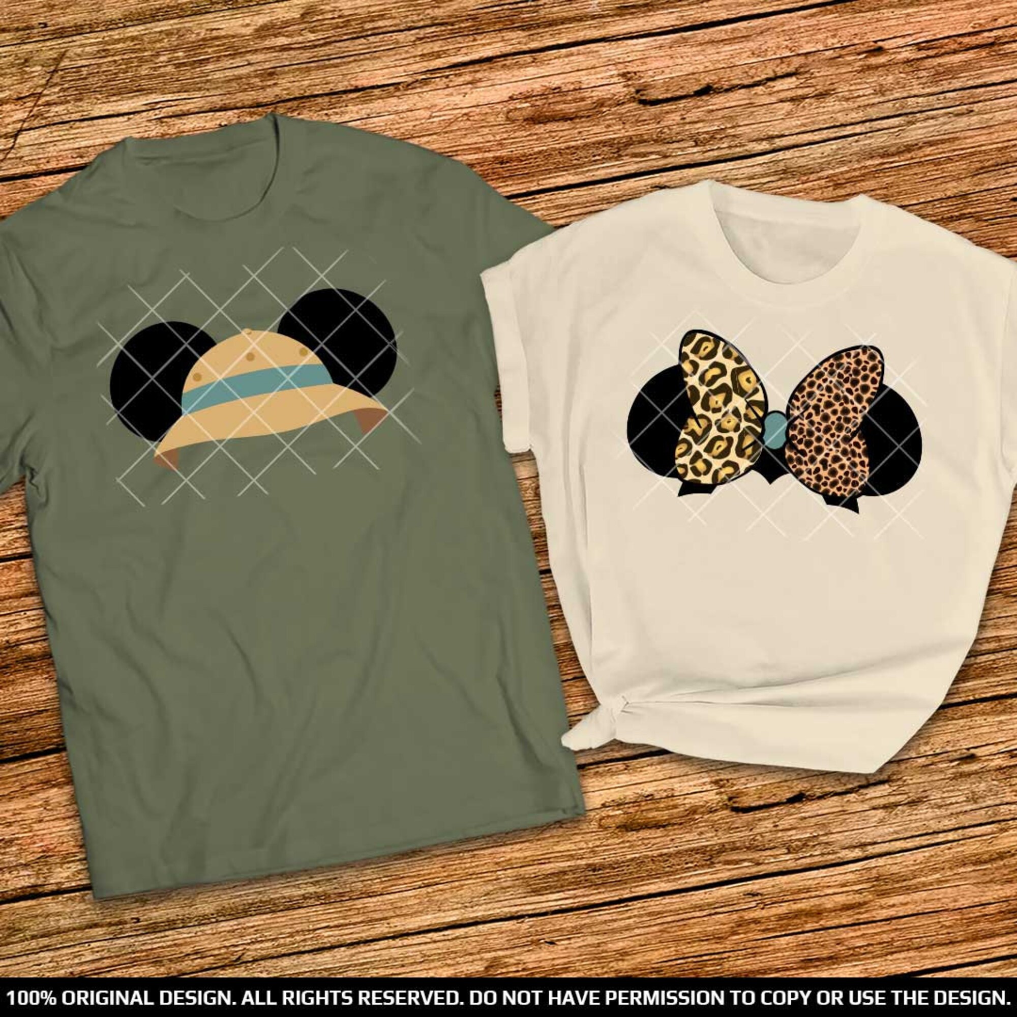 Discover Animal Kingdom Safari Paar T-Shirt