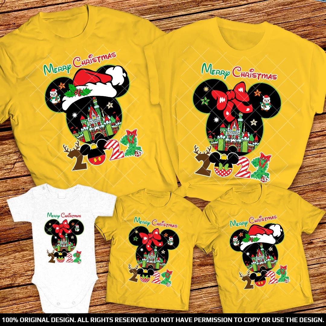 2023 Mickeys Very Merry Christmas Party Family Shirts Magic Etsy Canada