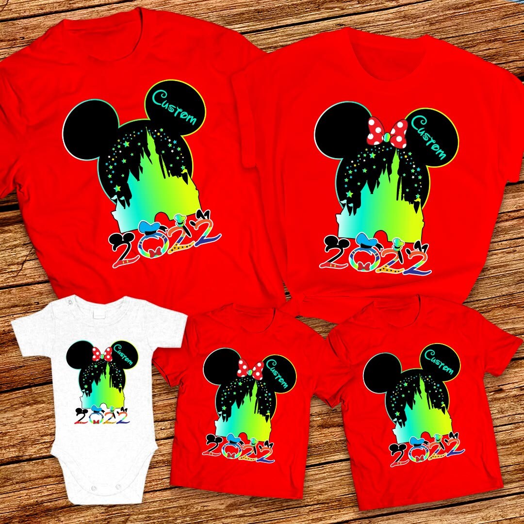 Matching Family Vacation shirt 2023, Castle in Mickey and Minnie heads shirts 2023