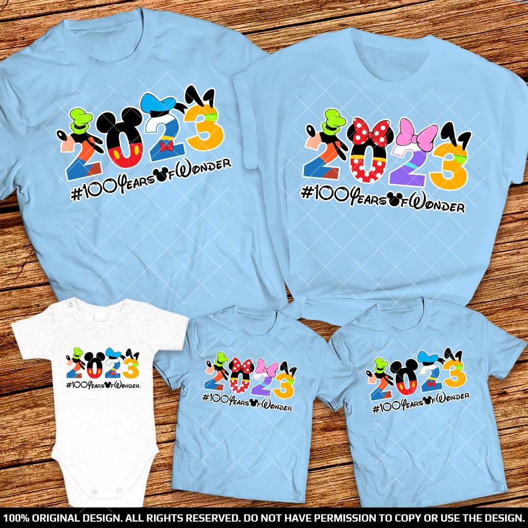 BLUE Disneyworld or Disneyland Family Trip Shirts 2023 Disney Group Shirts