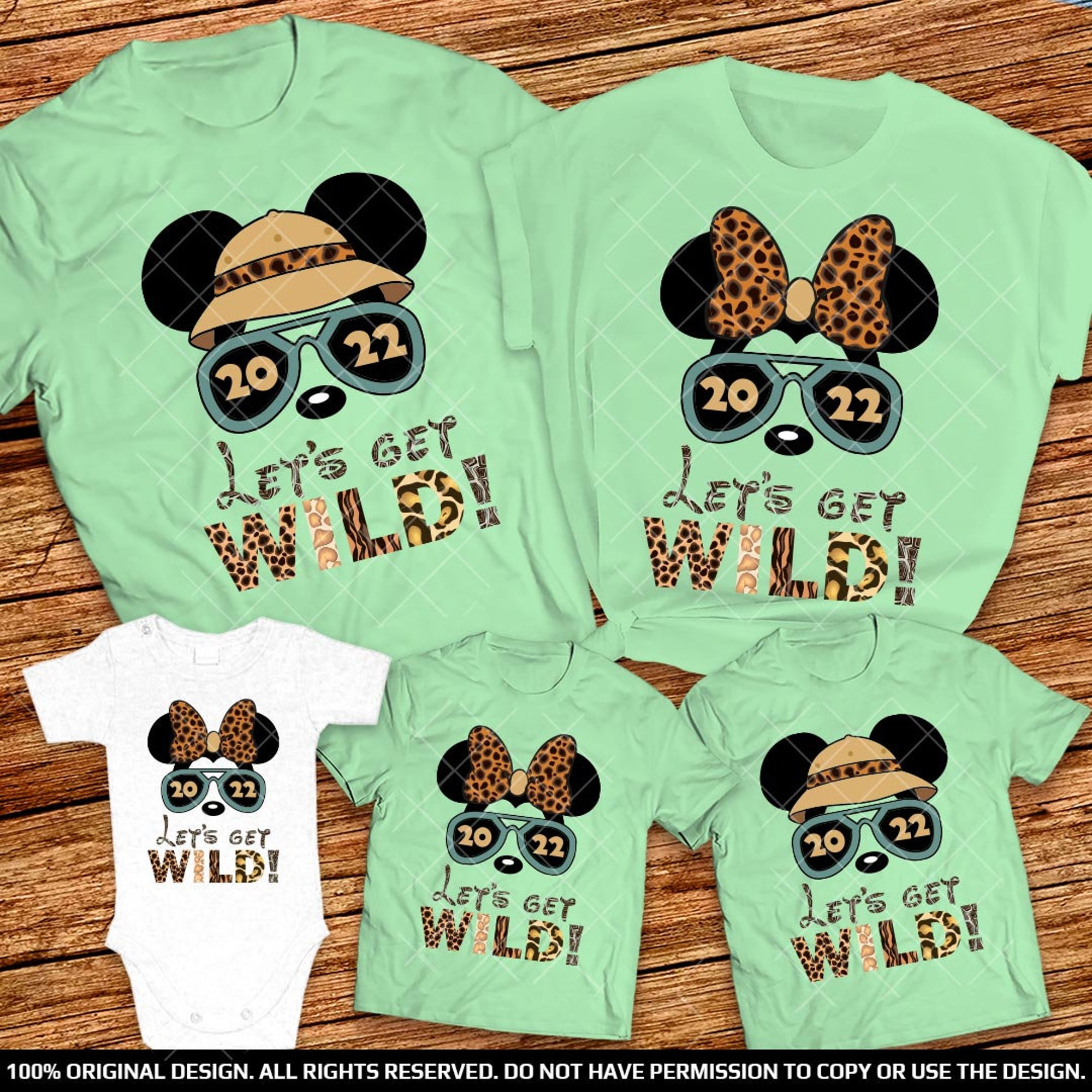 Discover Disney Lets Get Wild shirt Animal Kingdom 2022 Family Matching T Shirt