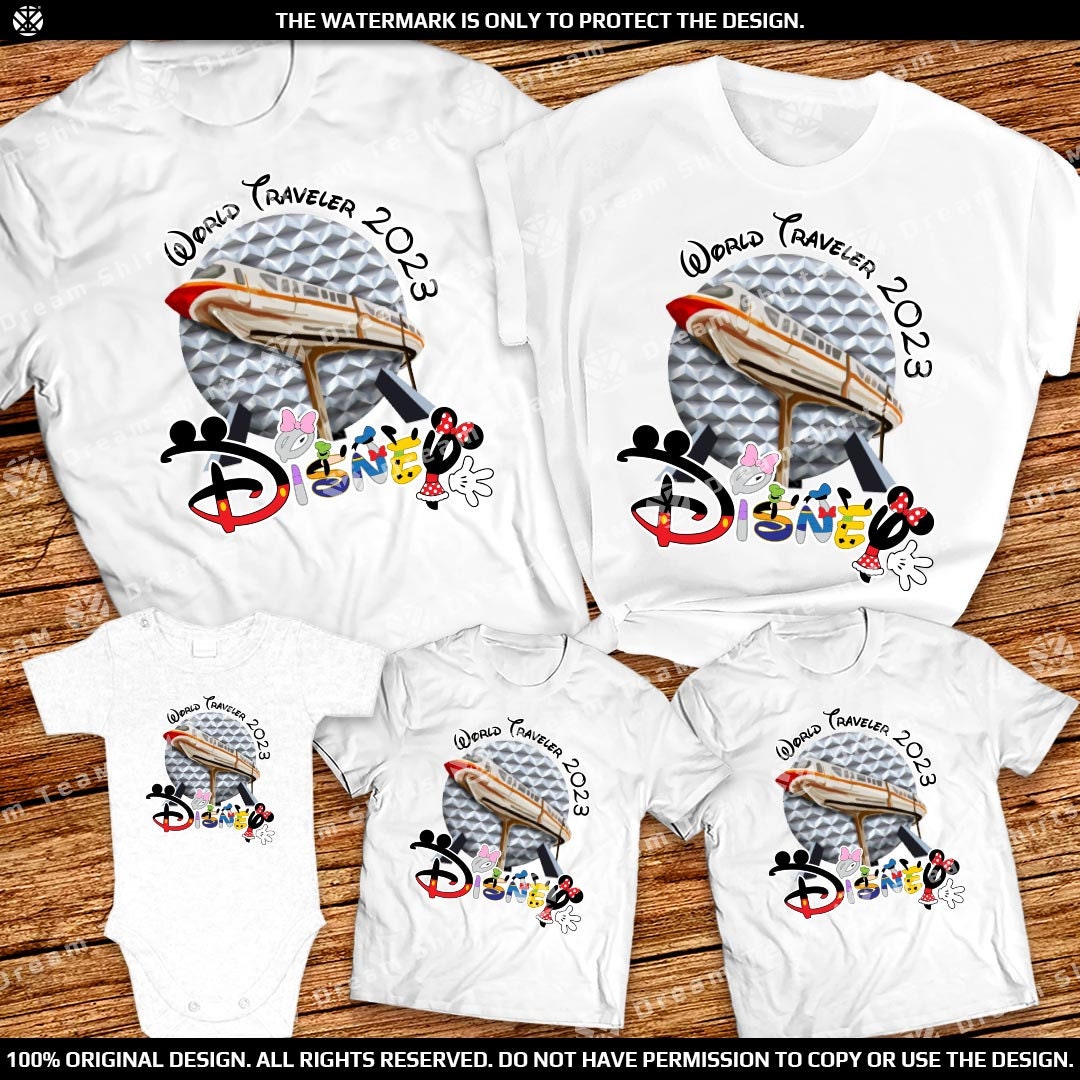 Discover World Traveler 2023 Epcot family Shirt, World Traveler 2023 Disney Epcot Group Shirt