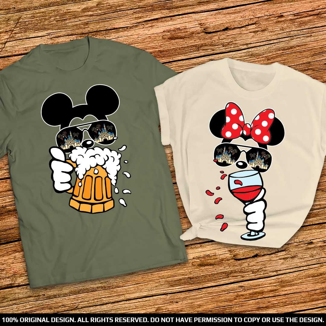 Mickey Beer Minnie Wine Disney Cheers 