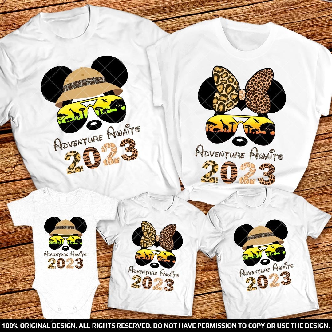 Animal Kingdom Matching Family Shirts 2023 Disney Mickey and Minnie Group shirts 2023