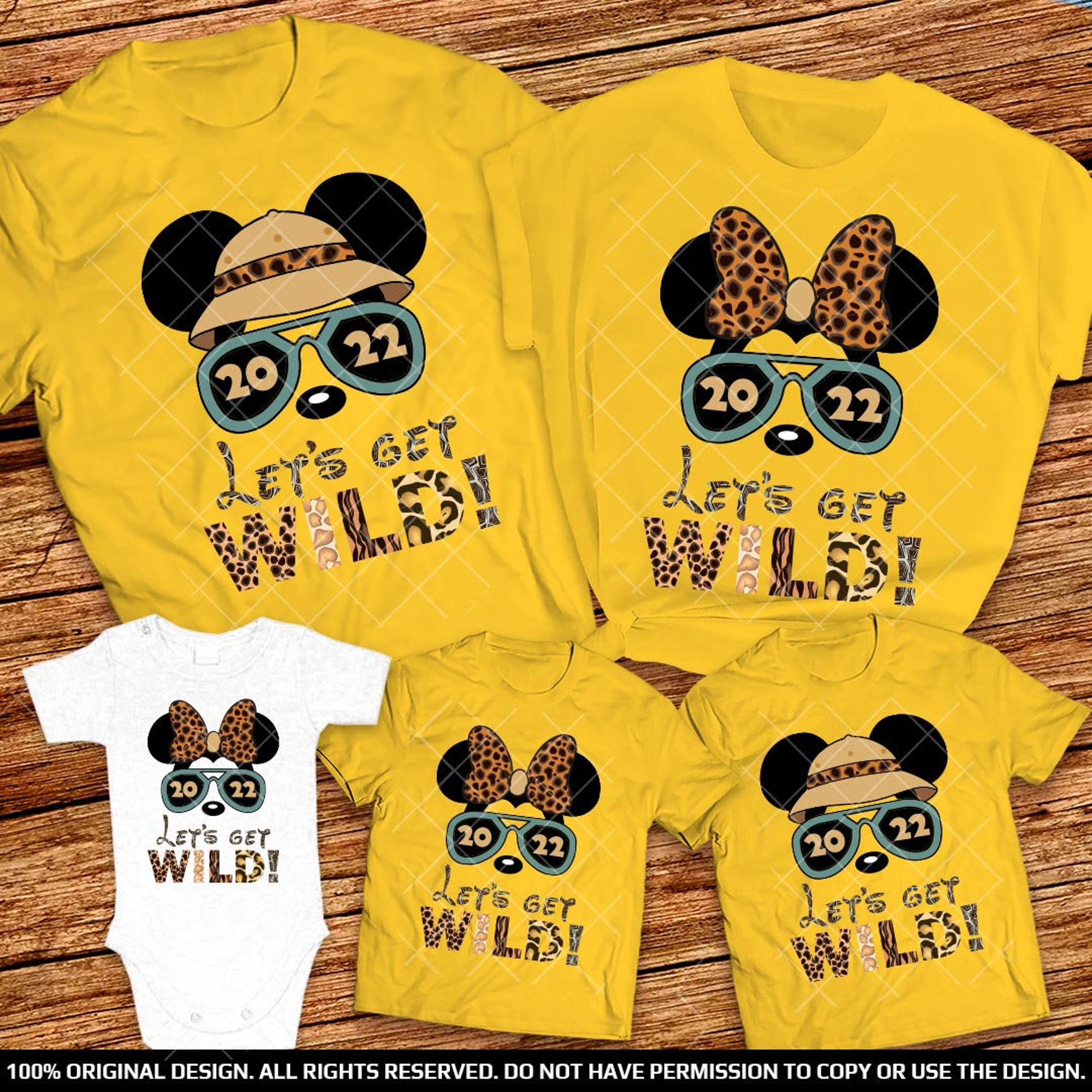 Discover Disney Lets Get Wild shirt Animal Kingdom 2022 Family Matching T Shirt