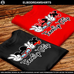 Funny Mickey and Minnie Family Vacation shirts 2024 Matching Disney Family Trip Shirts 2024 Disneyworld or Disneyland Woman Man Kids Shirts