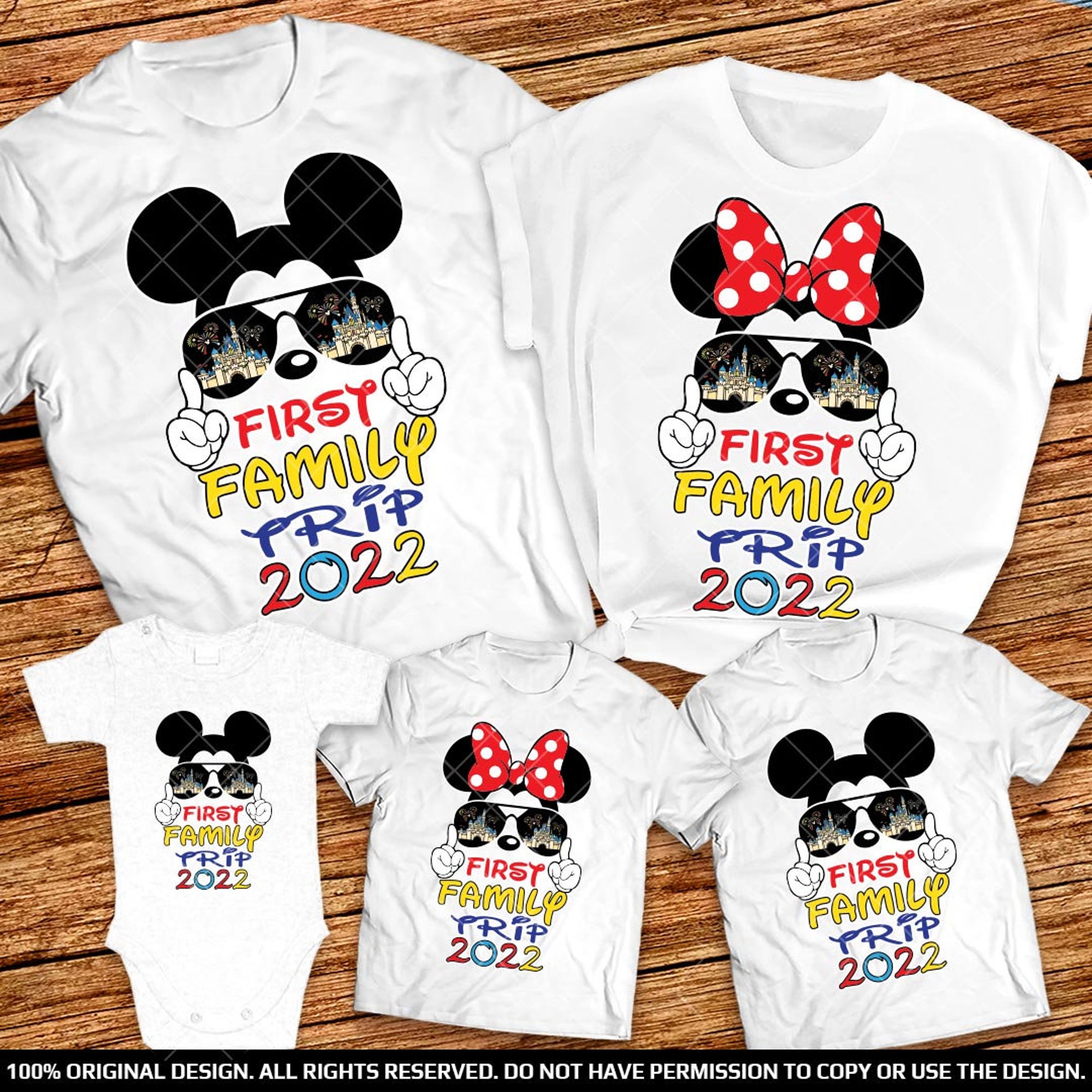 First disneyworld trip shirt, First family trip to disney shirt and onsie