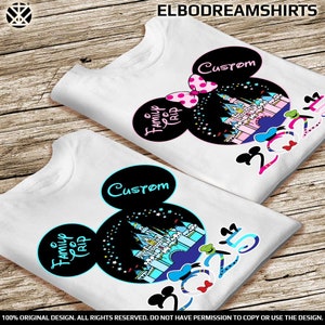 2025 Disney Familien Reise T-Shirts Mickey Minne Kopf Familien Reise 2025 Shirts Disney Passende Shirts Disney Geburtstagsgeschenk Erwachsene Kinder T-Shirts