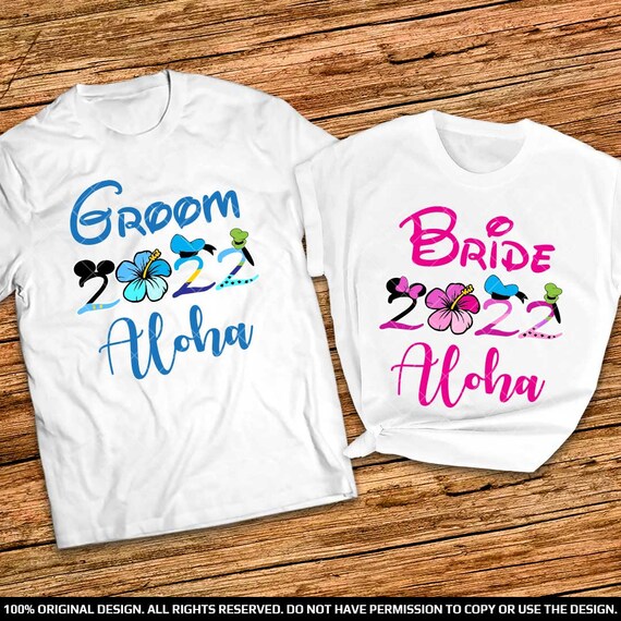 Aloha Bride and Groom Shirt Aloha 