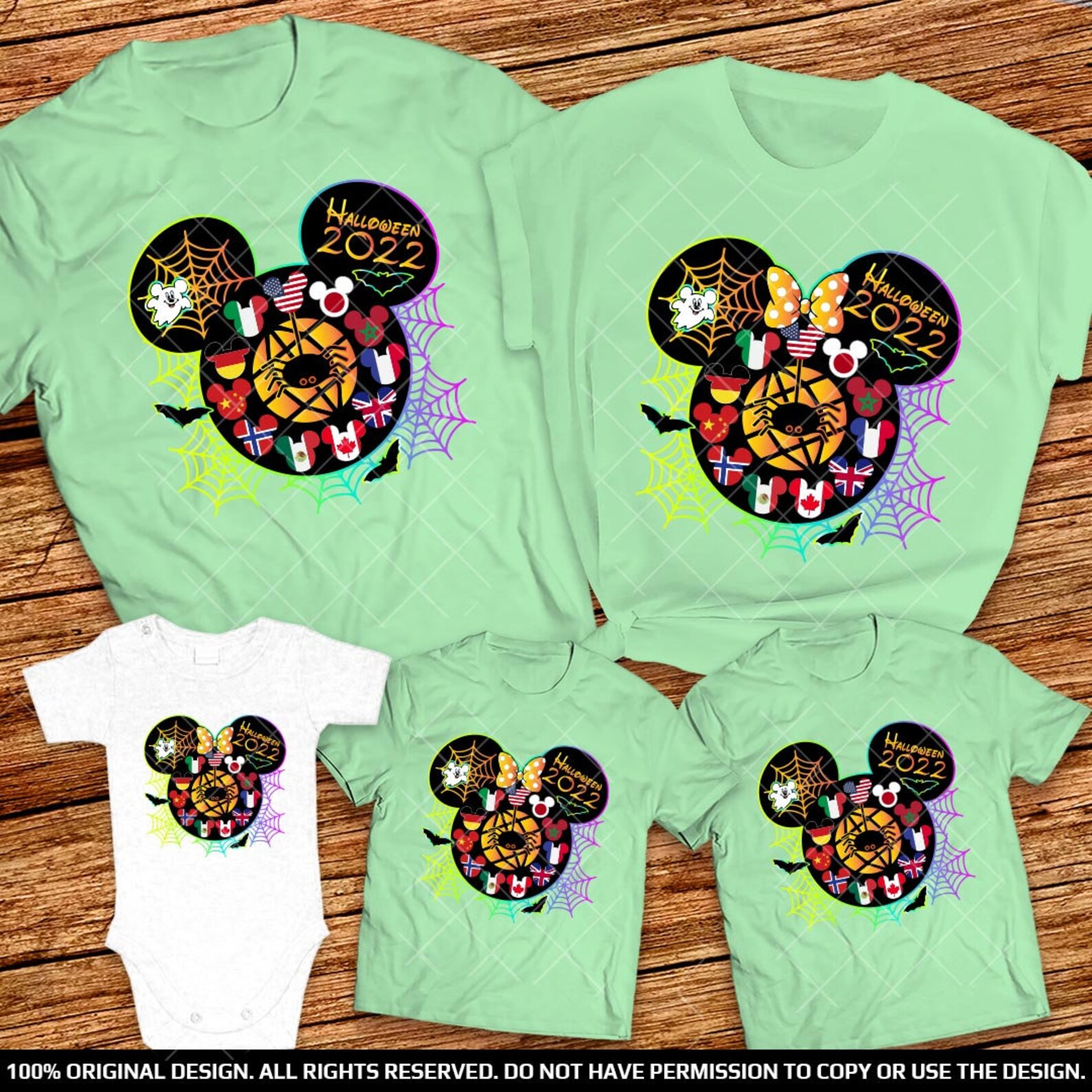 Epcot Halloween Family Shirts 2023 Disney Epcot Halloween Etsy