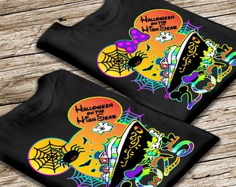 Halloween on the High Seas Disney Cruise Line Family shirts 2025 Disney Halloween Cruise Shirt Matching Disney Halloween Cruise Group shirts