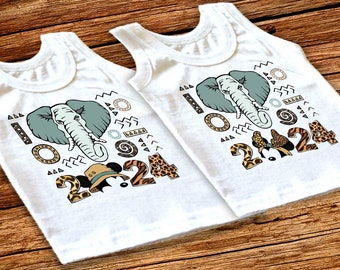 Disney Let's Get Wild Tank Tops Animal Kingdom Theme Park family Tank Tops 2024 Safari Adventure Mickey and Minnie Safari Tank Tops Friends