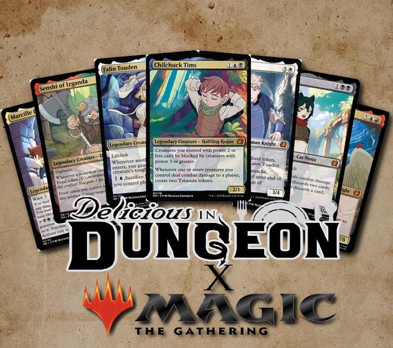 Dungeon Meshi Magic the Gathering Card Holographic - Etsy