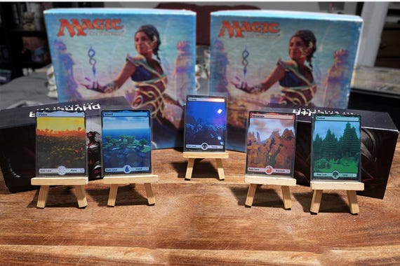 Foil Minecraft Mtg Basic Lands - Etsy
