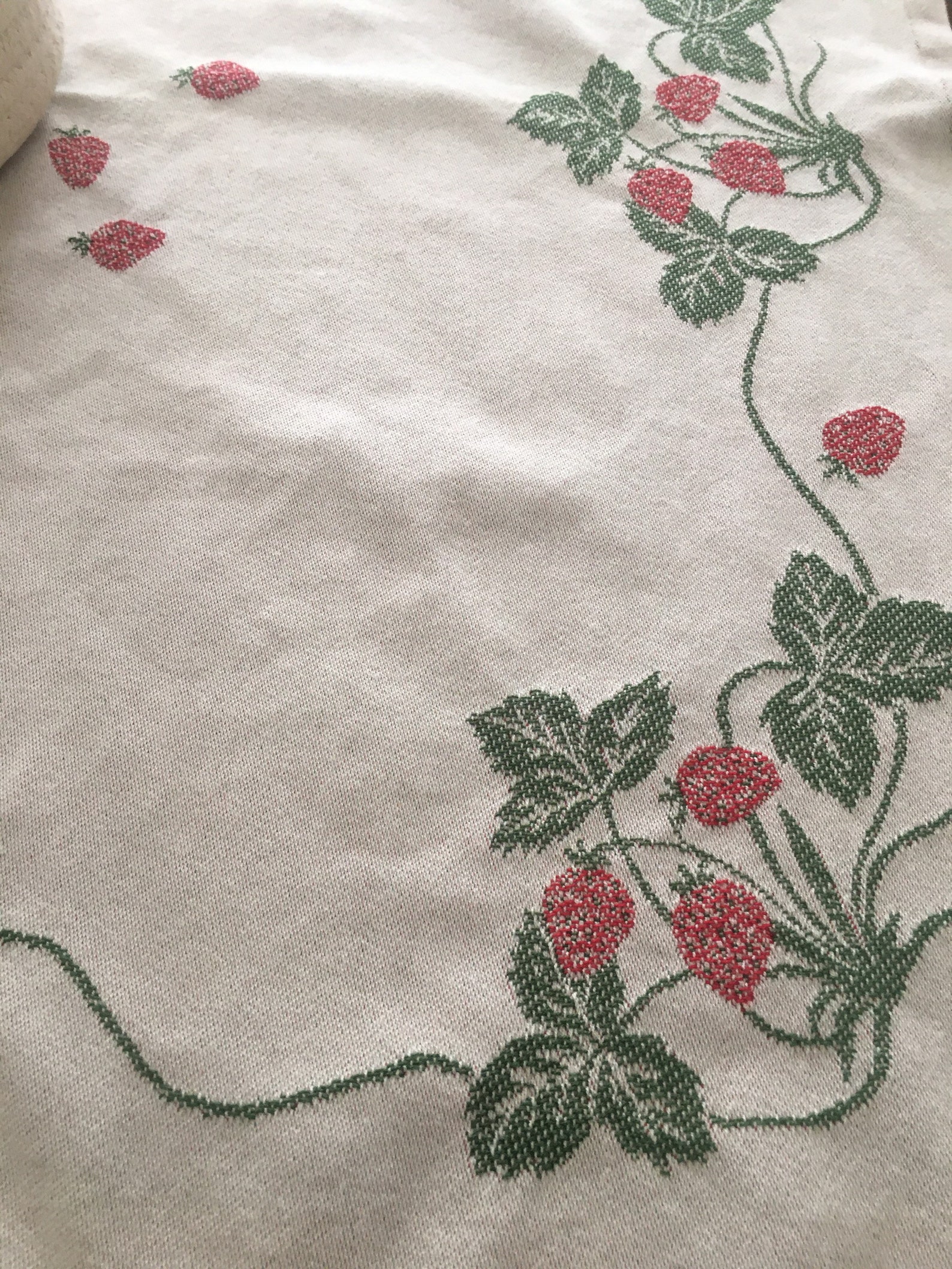 Strawberry Strawberries Tablecloth Cottagecore Country | Etsy
