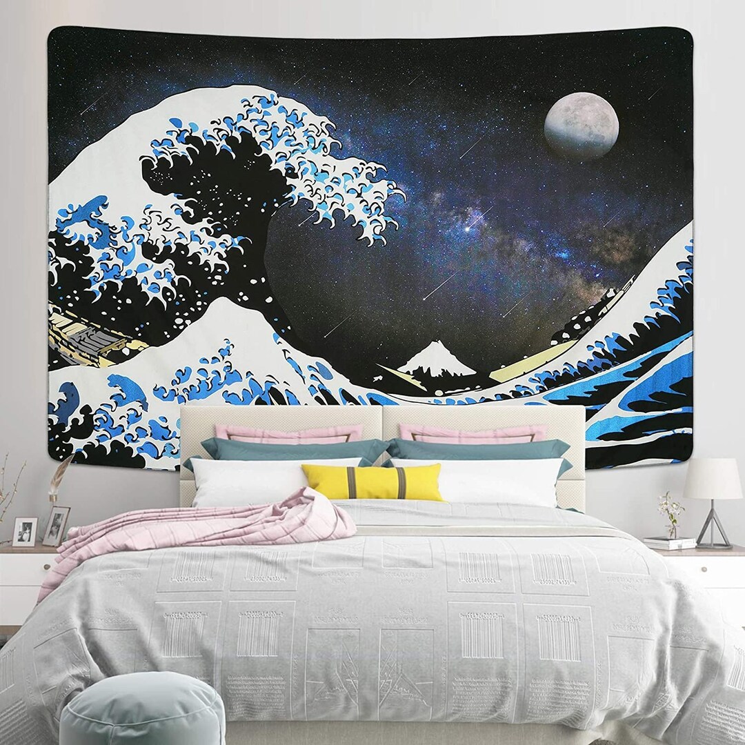The Great Wave, Wall Tapestry, off Kanagawa, Wave off Kanagawa, Hokusai