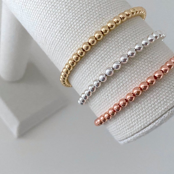 the aspen | delicate stacking bracelet | beaded bracelets | custom bracelets | stacking bracelets | gift for her | dainty bracelet