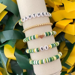 The Team Spirit Collection | Sports Bracelet | Team Beaded Bracelet | Stacking Bracelet | Personalized Bracelet | School Bracelet
