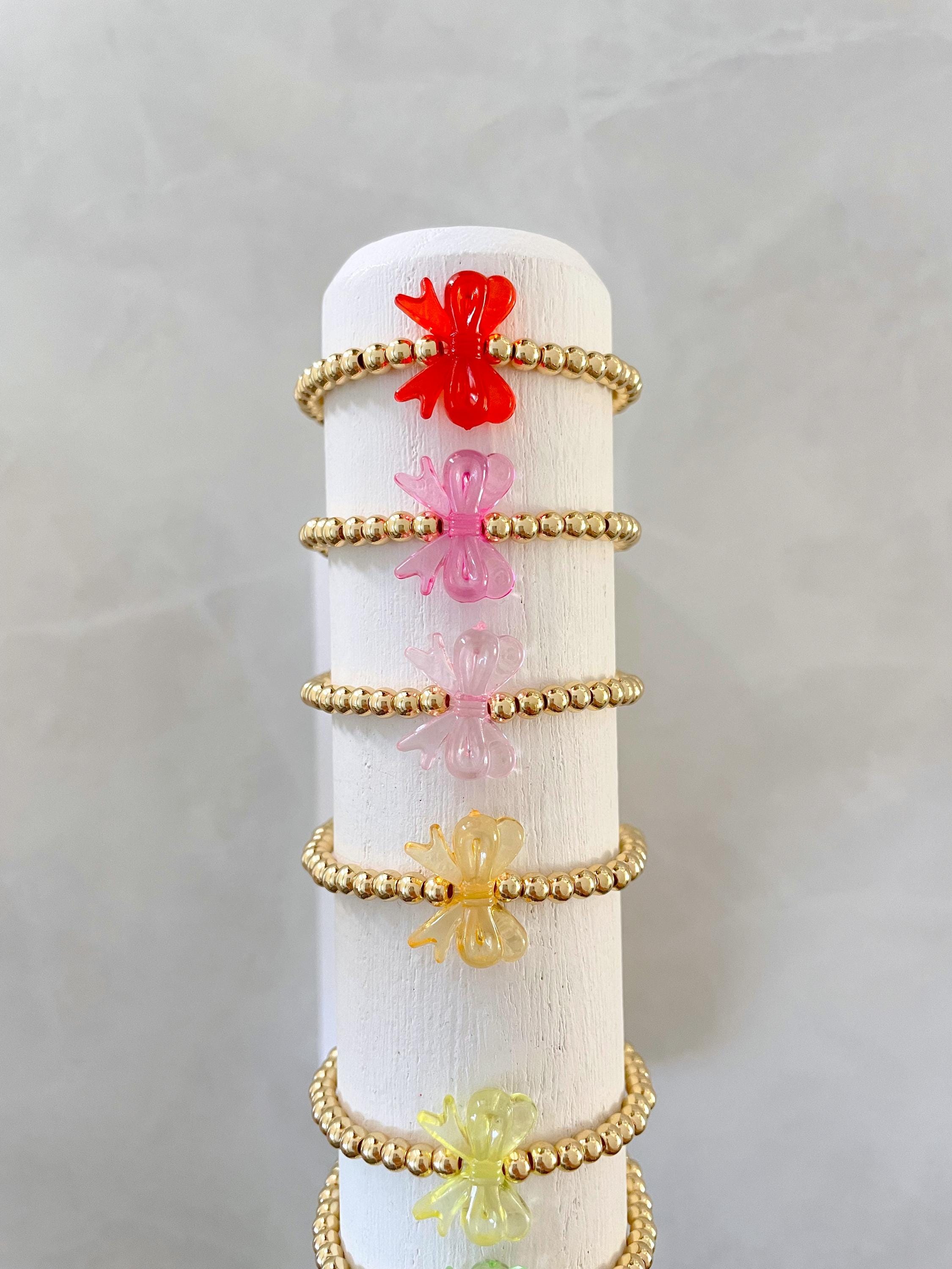 KOFISNI Bracciale con fiocco in oro impilabile per le donne Bracciali